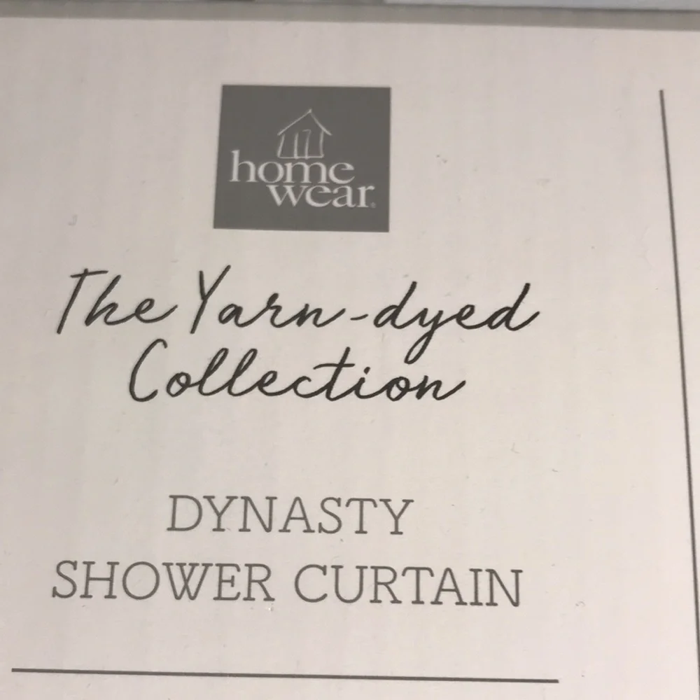 DYNASTY SHOWER CURTAIN, THE YARN DYED COLLECTION